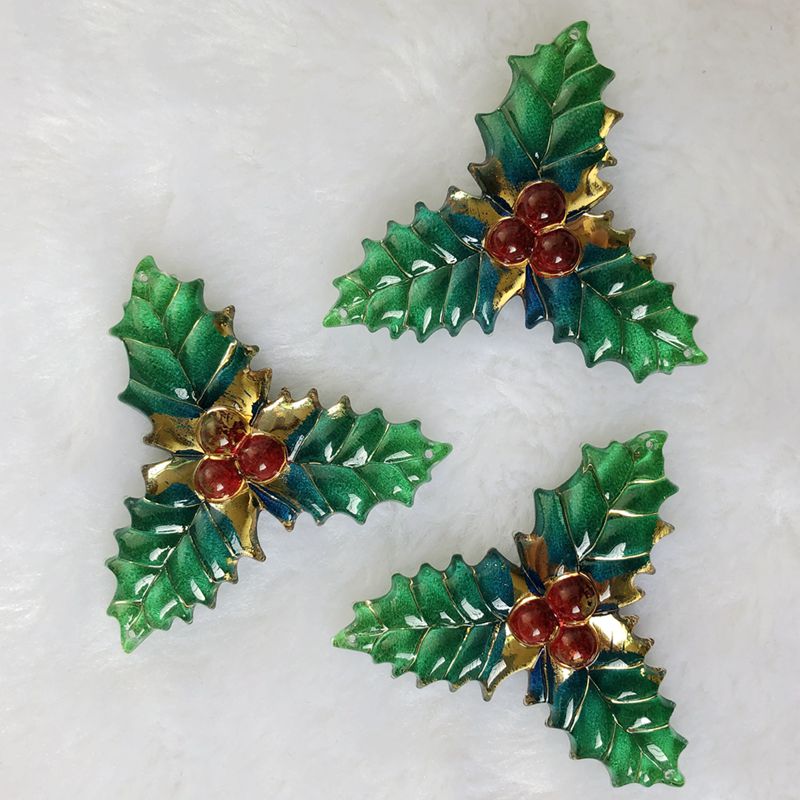 Hojas de Navidad de resina par - Embellishment Glue Craft reseña y precio