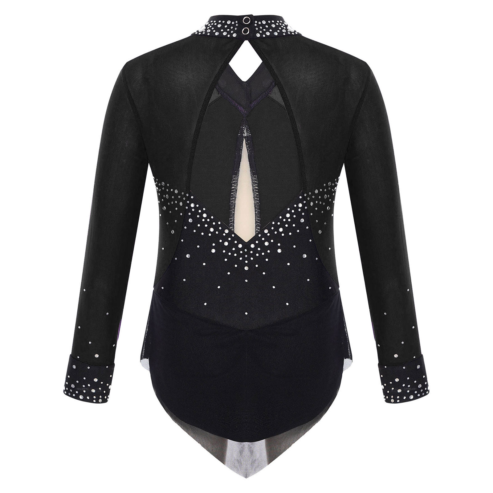 Traje de patinaje artístico pa - Rhinestone Banding Trim reseña y precio
